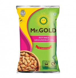 Mr. Gold Refined Groundnut Oil   Pouch  1 litre